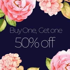 Buy One, Get One 50% OFF